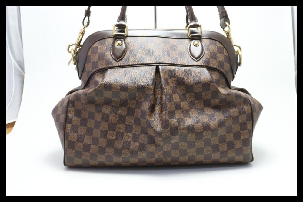 Louis Vuitton Damier Trevi Leather Handbag
